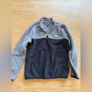 Eddie Bauer Boys side 7/8 Two-Tone Zip-Up Fleece